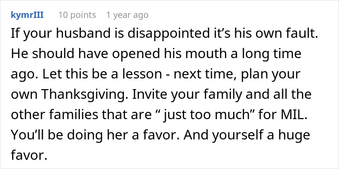 Woman Refuses To Attend MIL&rsquo;s Thanksgiving After She Was Reinvited Because Other Guests Flaked