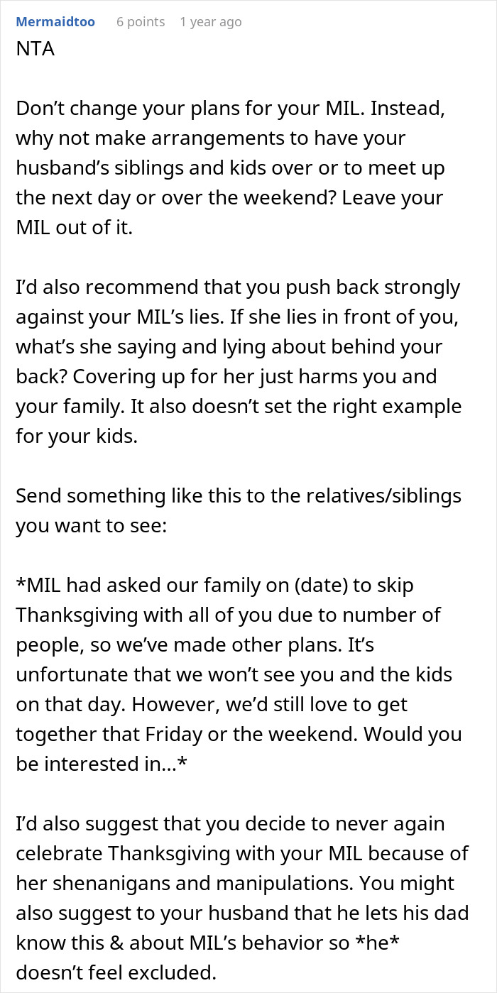 Woman Refuses To Attend MIL&rsquo;s Thanksgiving After She Was Reinvited Because Other Guests Flaked