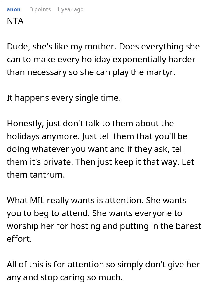 Woman Refuses To Attend MIL&rsquo;s Thanksgiving After She Was Reinvited Because Other Guests Flaked