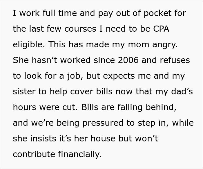 Woman Who Hasn&rsquo;t Worked Since 2006 Demands That Child Drop Out Of College To Pay Her Bills