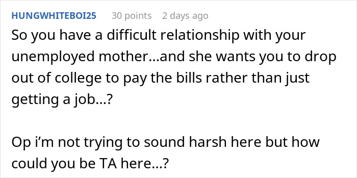Woman Who Hasn&rsquo;t Worked Since 2006 Demands That Child Drop Out Of College To Pay Her Bills