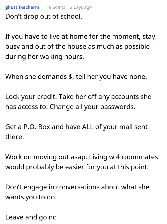 Woman Who Hasn&rsquo;t Worked Since 2006 Demands That Child Drop Out Of College To Pay Her Bills