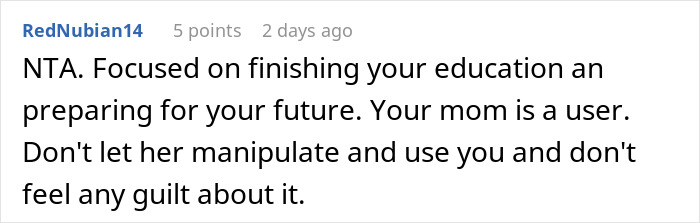 Woman Who Hasn&rsquo;t Worked Since 2006 Demands That Child Drop Out Of College To Pay Her Bills