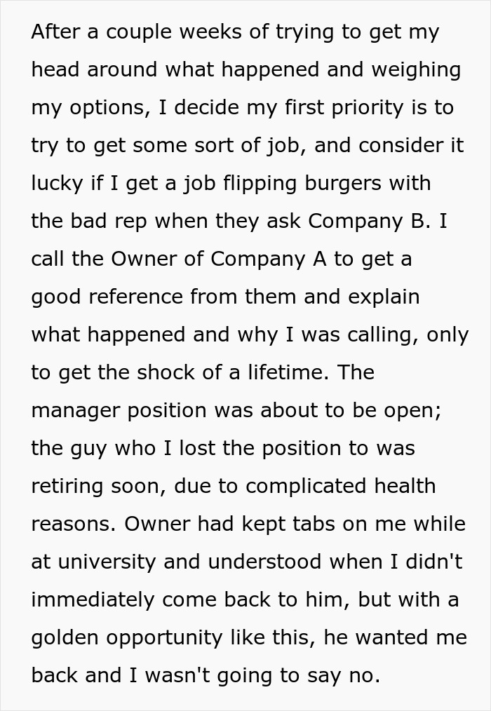 “Reckoning Has Begun”: Man Finally Gets Revenge On Coworker Who Got Him Fired Years Prior