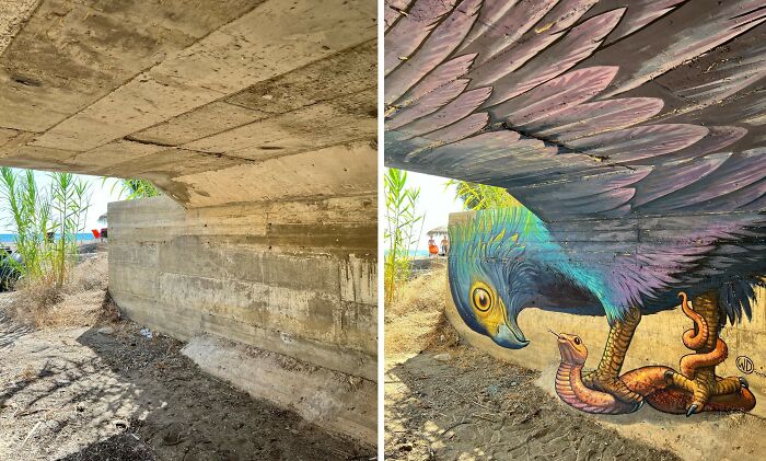 This Artist Paints Realistic 3D Murals On Dull Building Walls (20 New Pics)