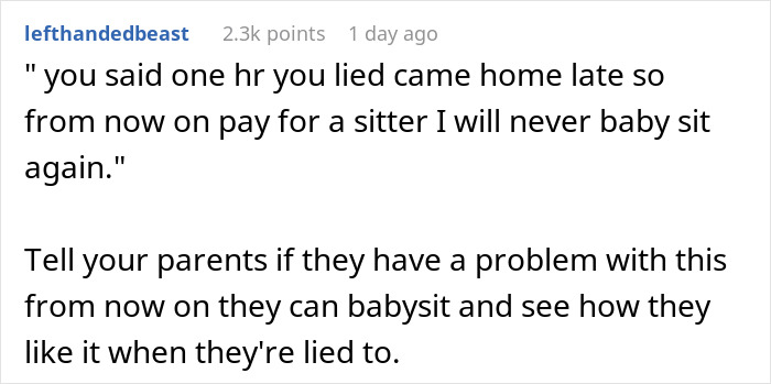 Parents Think They Can Get Away With Ghosting Babysitter Bro, Come Home To Chaos