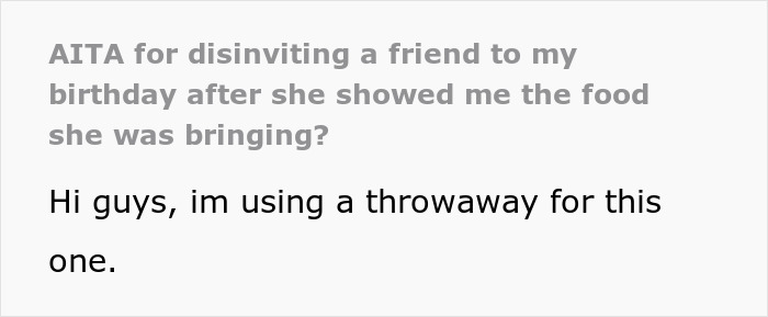 Guestzilla Believes She Can Ignore Food Allergy Restrictions Set By Party Host, Ends Up Disinvited