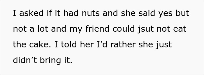 Guestzilla Believes She Can Ignore Food Allergy Restrictions Set By Party Host, Ends Up Disinvited