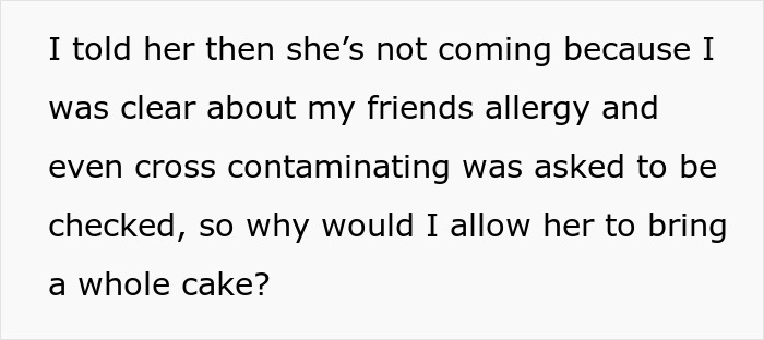 Guestzilla Believes She Can Ignore Food Allergy Restrictions Set By Party Host, Ends Up Disinvited