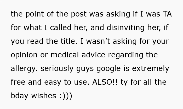 Guestzilla Believes She Can Ignore Food Allergy Restrictions Set By Party Host, Ends Up Disinvited