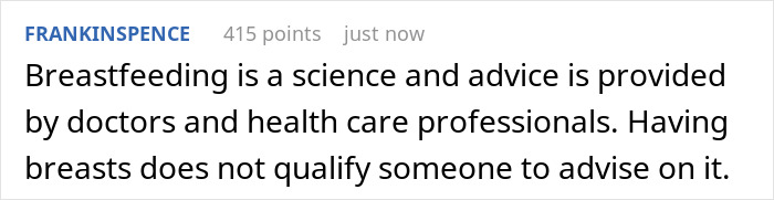 Childless Sis Keeps Lecturing Man About Baby Food, Livid When He &ldquo;Mansplains&rdquo; Breastfeeding To Her