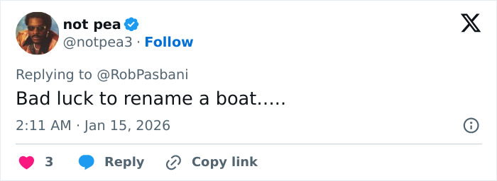 Billionaire Forced To Change The Name Of His Boat After People Realize What It Spells Backwards