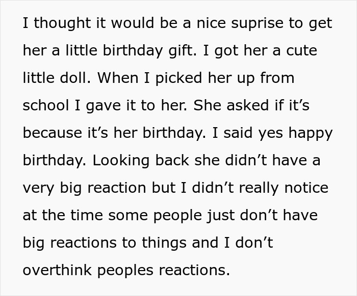 Drama Ensues When A Babysitter Got A Child A Birthday Gift In A “No Birthday” Family