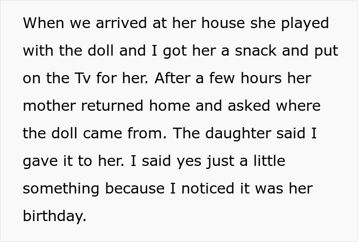 Drama Ensues When A Babysitter Got A Child A Birthday Gift In A “No Birthday” Family