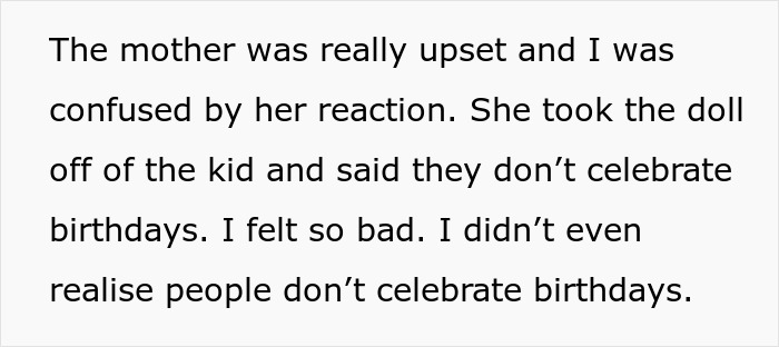 Drama Ensues When A Babysitter Got A Child A Birthday Gift In A “No Birthday” Family