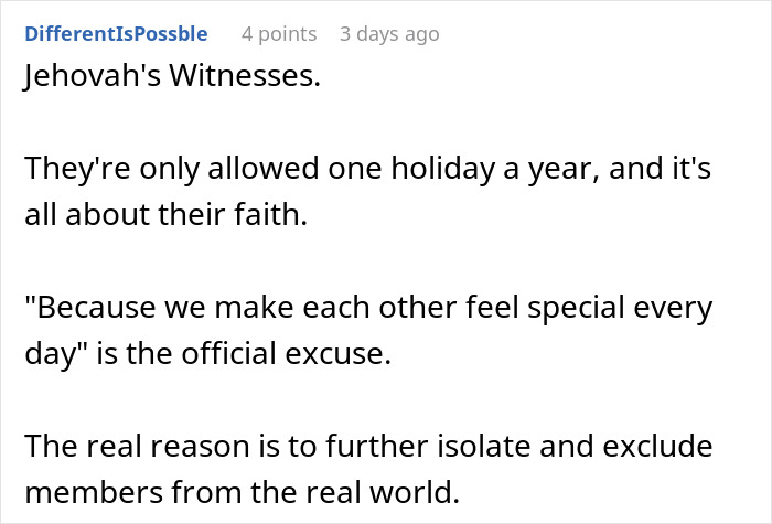 Drama Ensues When A Babysitter Got A Child A Birthday Gift In A “No Birthday” Family
