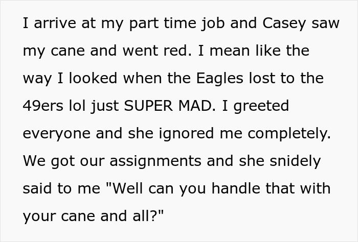 “She’s Insane”: Woman Films Her Coworker After Work To Try To Prove That She’s Not Actually Disabled “She’s Insane”: Woman Films Her Coworker After Work To Try To Prove That She’s Not Actually Disabled