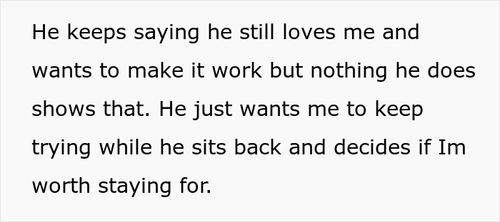 Husband Tells Pregnant Wife He Never Loved Her, Gets Mad When She Won&rsquo;t Audition To Win Him Back