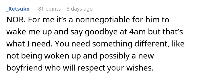Man’s Lovey-Dovey Ritual Annoys Tired GF, She&rsquo;s Fed Up With His Morning Kisses And &ldquo;I Love Yous&rdquo;