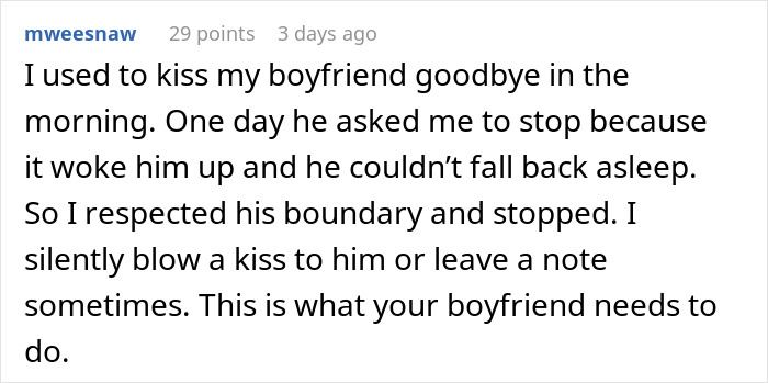 Man’s Lovey-Dovey Ritual Annoys Tired GF, She&rsquo;s Fed Up With His Morning Kisses And &ldquo;I Love Yous&rdquo;