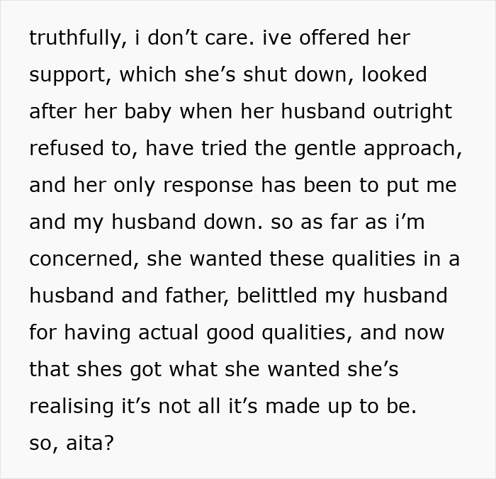 New Mom Saddled With “Real Man” Who Never Helps, Sis Calls It Payback For Insulting Her Kind Hubby