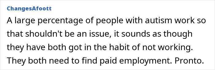Daughter Refuses To Work As Mom&rsquo;s Money Is Running Out, Self-Diagnoses With Autism To Justify It