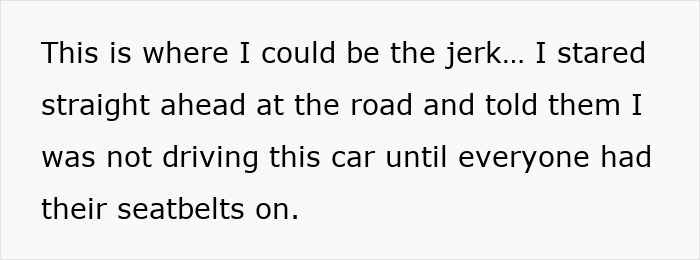 Woman Refuses To Drive Until All Friends Buckle Seat Belts, They Hold Grudge Over Ruined Road Trip Woman Refuses To Drive Until All Friends Buckle Seat Belts, They Hold Grudge Over Ruined Road Trip