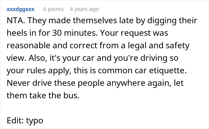 Woman Refuses To Drive Until All Friends Buckle Seat Belts, They Hold Grudge Over Ruined Road Trip Woman Refuses To Drive Until All Friends Buckle Seat Belts, They Hold Grudge Over Ruined Road Trip
