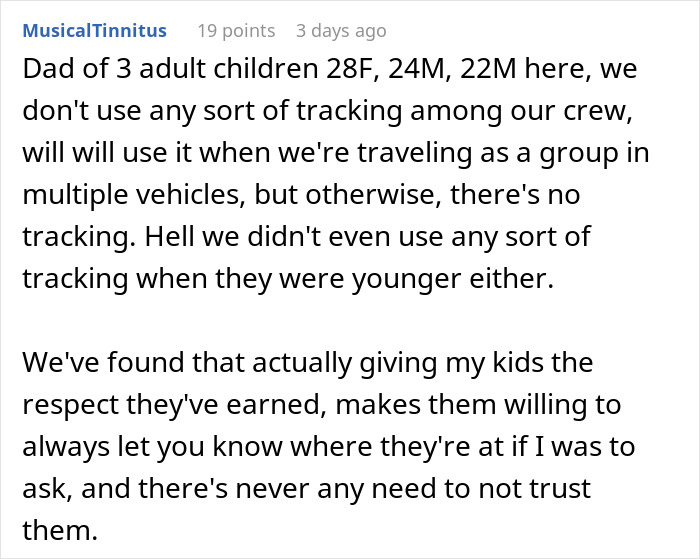 Man Upset 27YO Son Won’t Let Him Track His Car With An AirTag “For Safety” Man Upset 27YO Son Won’t Let Him Track His Car With An AirTag “For Safety”