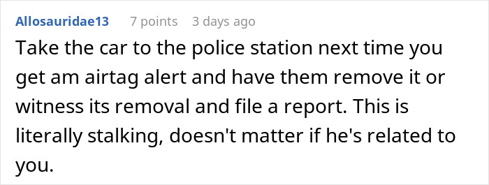 Man Upset 27YO Son Won’t Let Him Track His Car With An AirTag “For Safety” Man Upset 27YO Son Won’t Let Him Track His Car With An AirTag “For Safety”