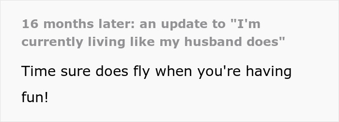 Wife Decides To Live Life Exactly Like Her Husband, He’s Left Fuming: “I Could Just Chill Like You Always Do”