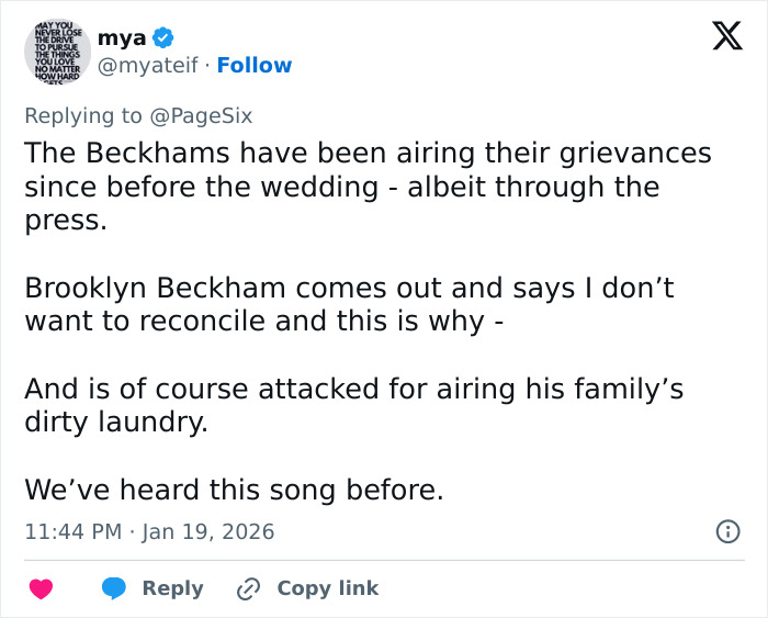Brooklyn Beckham’s Biting Accusations Against Parents Under Fire As Fans Spot Major Contradiction Brooklyn Beckham’s Biting Accusations Against Parents Under Fire As Fans Spot Major Contradiction