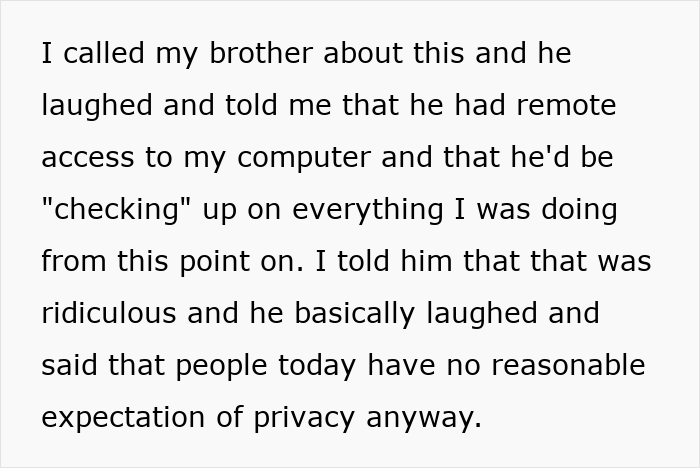“Worst Day Of My Life”: Brother’s Stalker Tendencies Drive Woman To Lose College, Job, And Sanity