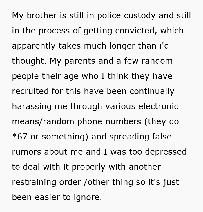 “Worst Day Of My Life”: Brother’s Stalker Tendencies Drive Woman To Lose College, Job, And Sanity