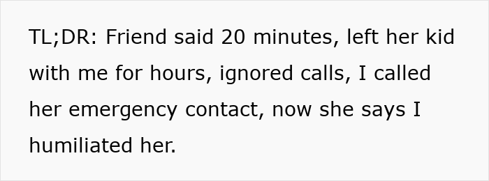 Mom Ghosts Friend For Hours After Asking Them To Babysit For “20 Minutes”, Blows Up When They Call For Help