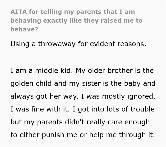 &ldquo;Exactly Like They Raised Me&rdquo;: Middle Kid Gets Overlooked Until Parents Want A Free Destination Wedding Trip