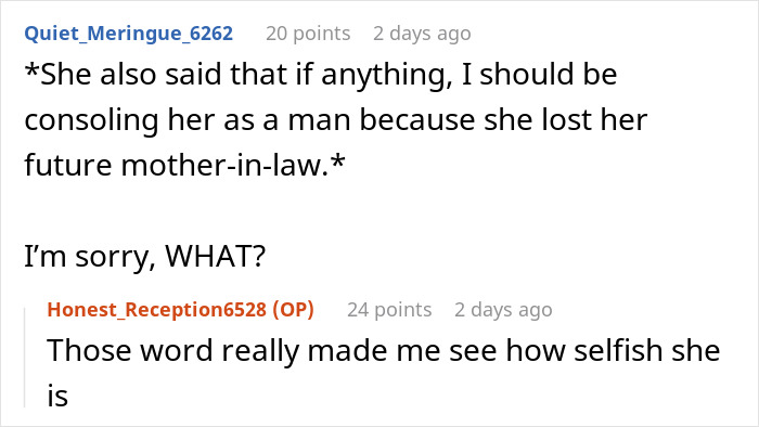Lady Turns Grieving BF&rsquo;s Loss Into Her Drama, Demands He &ldquo;Man Up&rdquo; And Console Her For Losing MIL