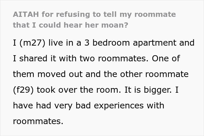 Guy Refuses To Embarrass Roommate By Telling Her He Can Hear Her Moan, Shocked When His GF Loses It