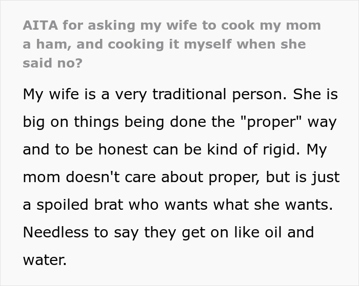 Man Goes Against Wife&rsquo;s Wishes And Cooks His Mom&rsquo;s Favorite Meal For Celebration, Drama Ensues
