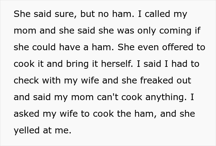 Man Goes Against Wife&rsquo;s Wishes And Cooks His Mom&rsquo;s Favorite Meal For Celebration, Drama Ensues