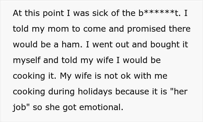 Man Goes Against Wife&rsquo;s Wishes And Cooks His Mom&rsquo;s Favorite Meal For Celebration, Drama Ensues