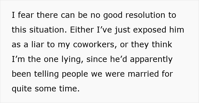 Married Lady Returns From Leave To A Second “Hubby,” Shocked As Coworker Told People They’re Hitched