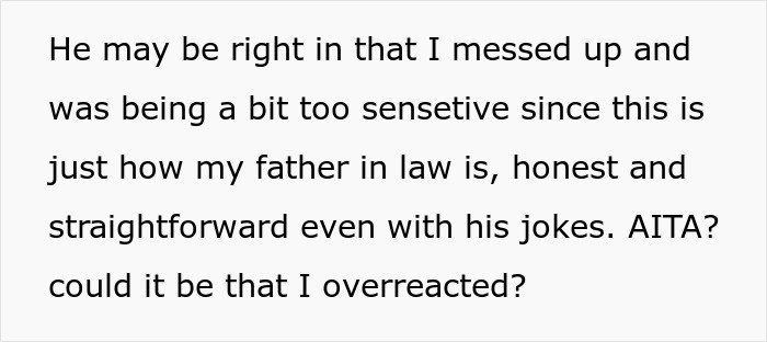 Man Calls DIL “Fat” In Front Of Everyone, She’s Aghast As Hubby Laughs Along And Even Defends Daddy Man Calls DIL “Fat” In Front Of Everyone, She’s Aghast As Hubby Laughs Along And Even Defends Daddy