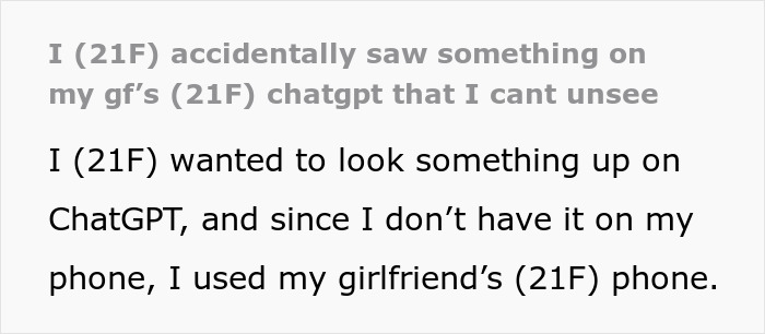 Lady Uses AI As Her Personal Relationship Coach, GF Panics As She Learns She’s Looking For Upgrades