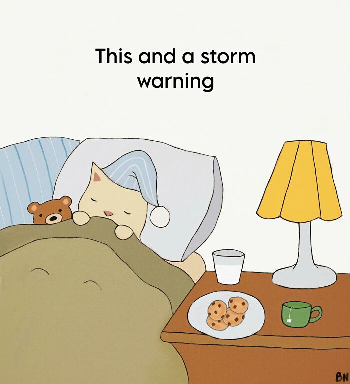 This Artist Created 65 Wholesome Cat Illustrations Full Of Subtle Humor And Cozy Vibes