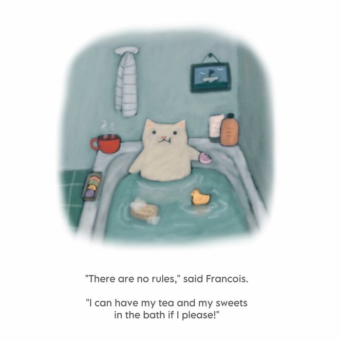This Artist Created 65 Wholesome Cat Illustrations Full Of Subtle Humor And Cozy Vibes