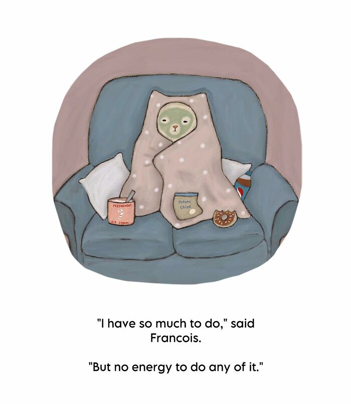 This Artist Created 65 Wholesome Cat Illustrations Full Of Subtle Humor And Cozy Vibes