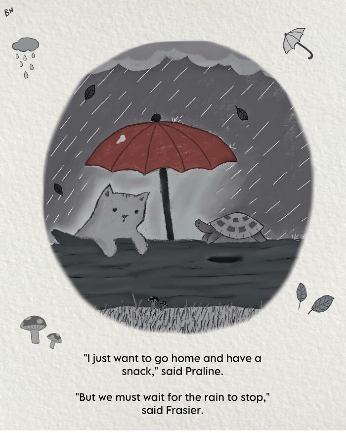 This Artist Created 65 Wholesome Cat Illustrations Full Of Subtle Humor And Cozy Vibes