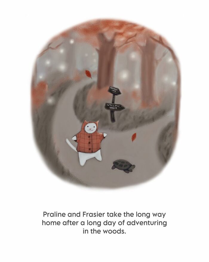 This Artist Created 65 Wholesome Cat Illustrations Full Of Subtle Humor And Cozy Vibes