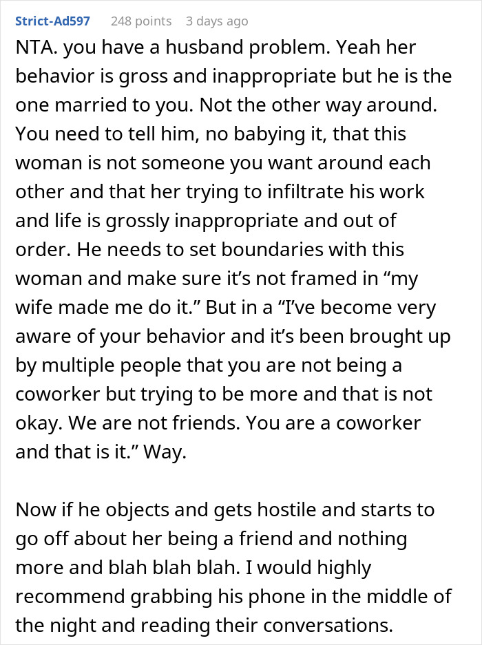 Guy&rsquo;s Relationship With Female Colleague Heads For Work-Wife Territory, Real Wife Shuts It Down